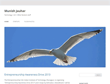 Tablet Screenshot of munishjauhar.com